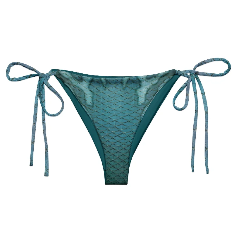 Sustainable bikini made from recycled materials for eco - conscious beachgoersSea Smoke Recycled String Bikini Bottom