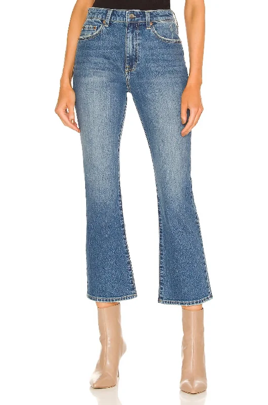 Lennon High Rise Crop Boot Jeans In Adore