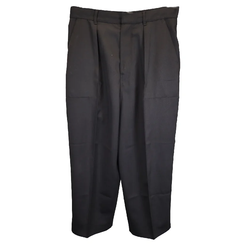 Loewe Low Crotch Trousers in Black Wool