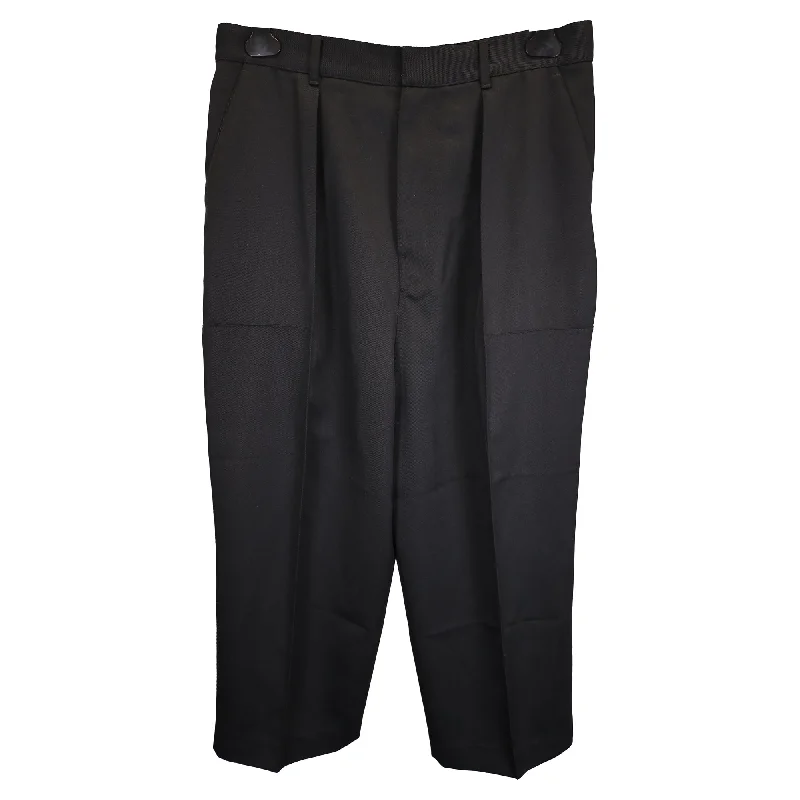 Loewe Low Crotch Trousers in Black Wool