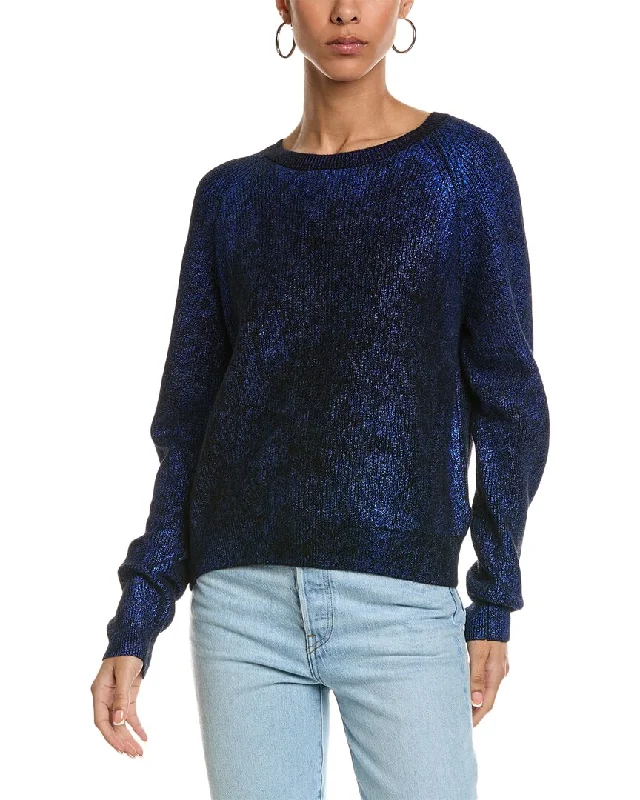 Sequin - Embellished Women Sweater for Special OccasionsBrodie Cashmere Hot Molton Sweater