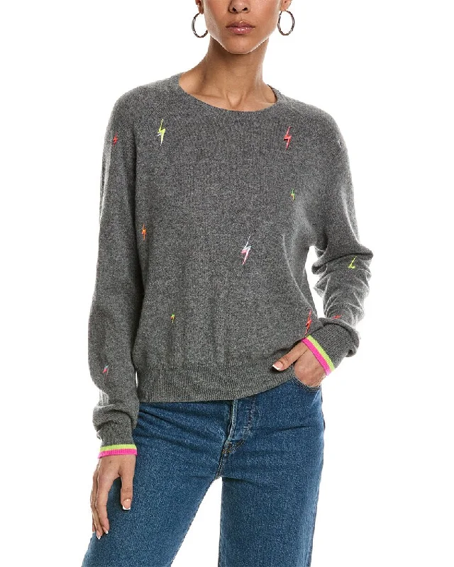 Color - Blocked Women Sweater for a Bold Fashion StatementBrodie Cashmere Lightning Bolt Cashmere Sweater