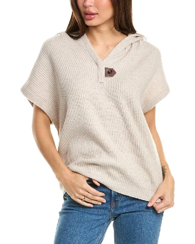 Cropped Women Sweater to Pair with High - Waisted BottomsBrunello Cucinelli Cashmere Sweater