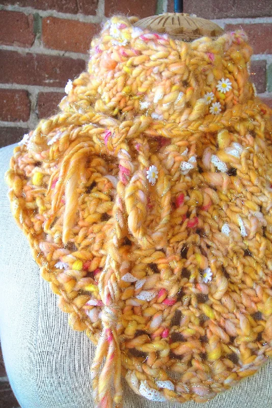 Button - Down Women Sweater for a Versatile LookDaisy Chain Bandana Cowl Pattern