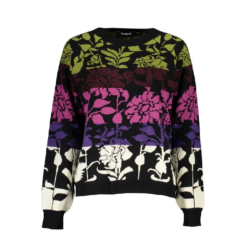 Button - Down Women Sweater for a Versatile LookDesigual Chic Long-Sleeved  Sweater with Contrast Women's Details