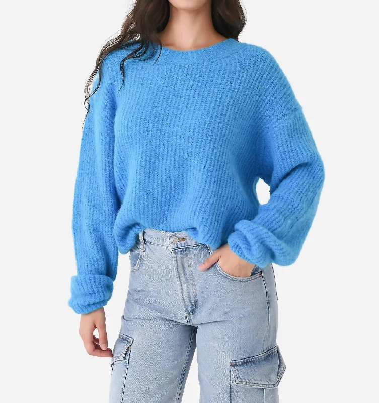 Open - Front Women Sweater for Easy LayeringEast Sweater In Paradisiaque Chine