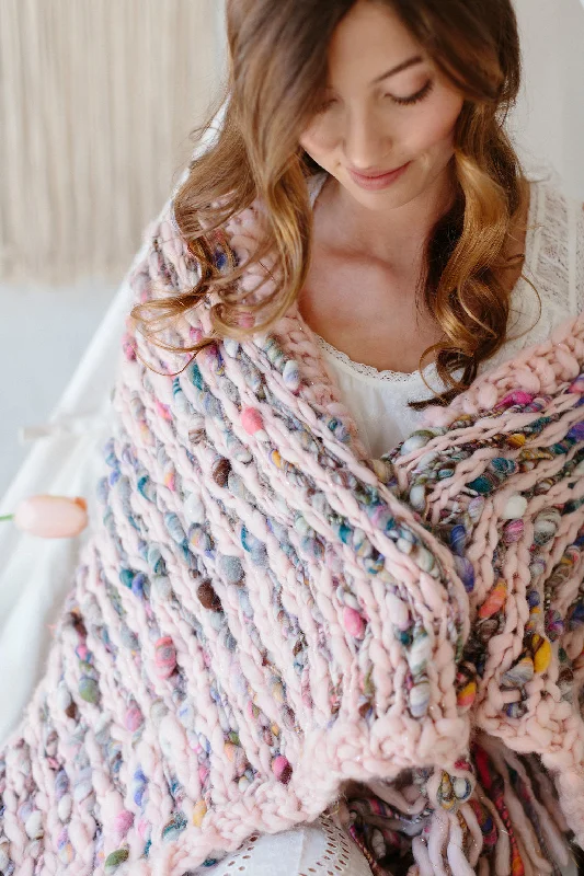 Striped Women Sweater with a Timeless PatternFree Flow Blanket Pattern