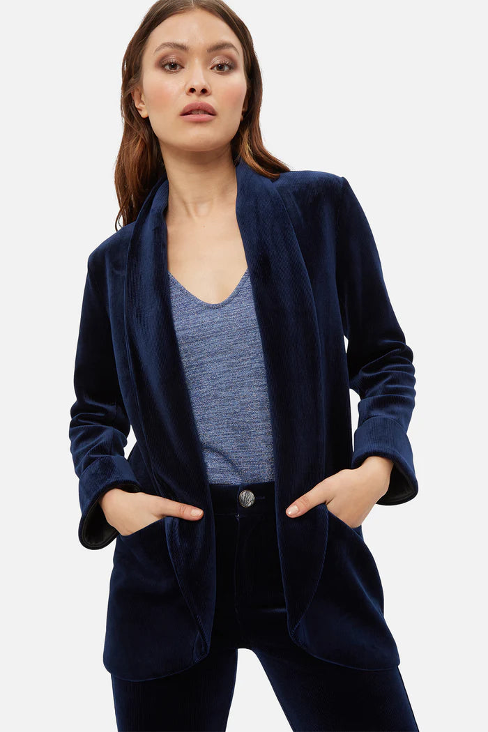 Organic Cotton Women Sweater for an Eco - Friendly ChoiceTraffic People Velvet Cord Boyfriend Jacket