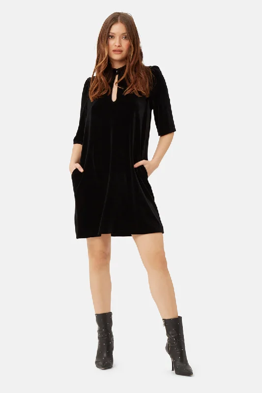 Long - Sleeve Women Sweater with Ribbed CuffsTraffic People Peep Dress