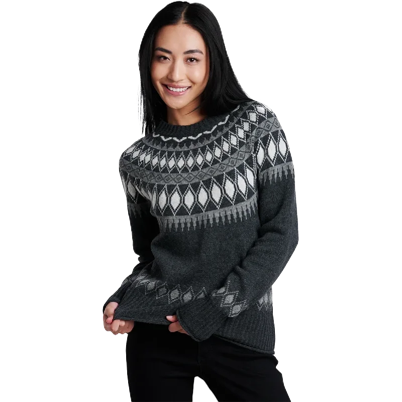 Cropped Women Sweater to Pair with High - Waisted BottomsWomen's Wunderland Sweater