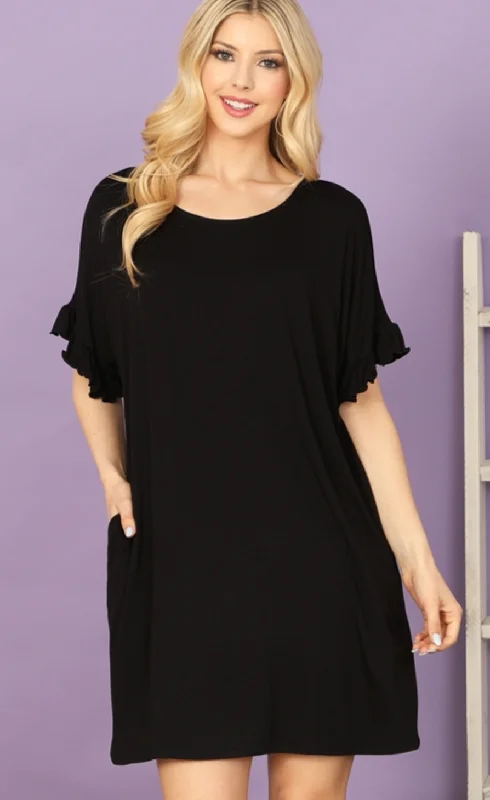 Lace - Embellished Women Dress for an Elegant and Sophisticated AppearanceCasual LBD with Pockets