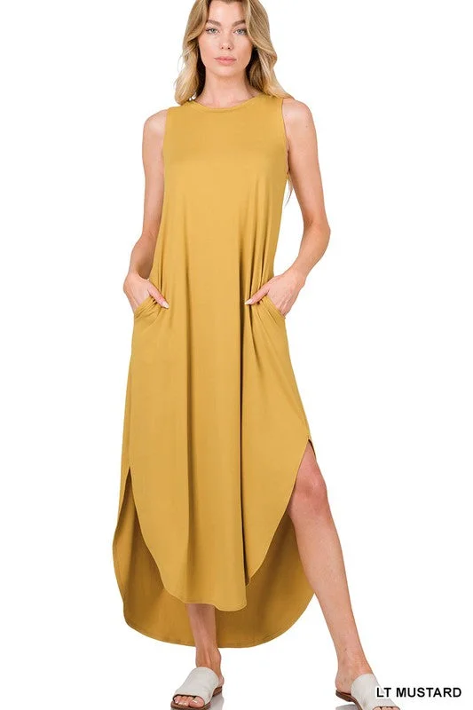 Pleated Women Dress with a Timeless and Elegant TextureMadison Side Slit Dress