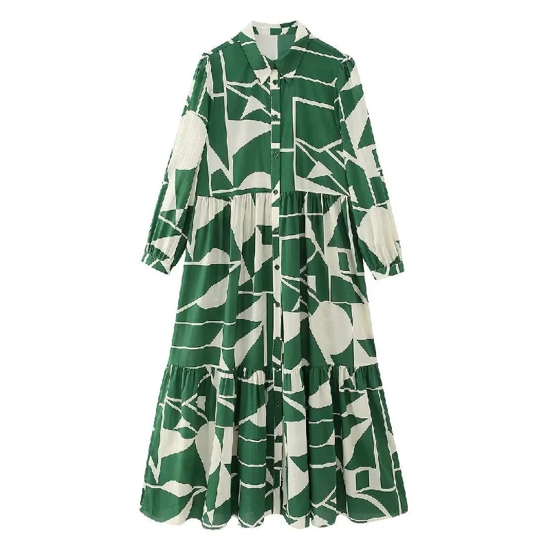 Shift Women Dress with a Simple and Classic Design for Everyday WearNew printed long dress