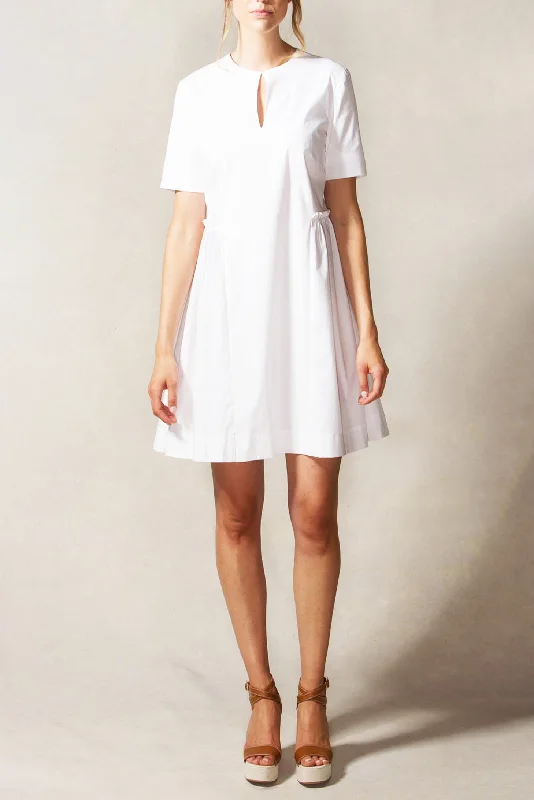 Shift Women Dress with a Simple and Classic Design for Everyday WearSide Shirring Dress