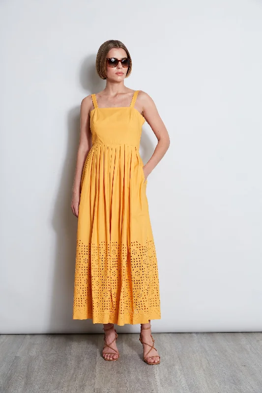 Pleated Women Dress with a Timeless and Elegant TextureEmbroidered Maxi Dress