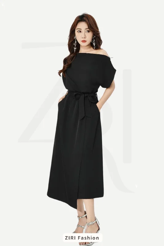 Ruffled Women Dress with Multiple Layers for a Playful and Girly StyleZiri Toga Midaxi Dress