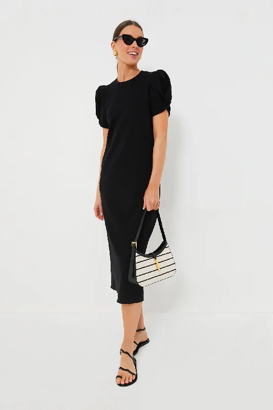 Lace - Embellished Women Dress for an Elegant and Sophisticated AppearanceBlack Short Sleeve Vesty Maxi Dress