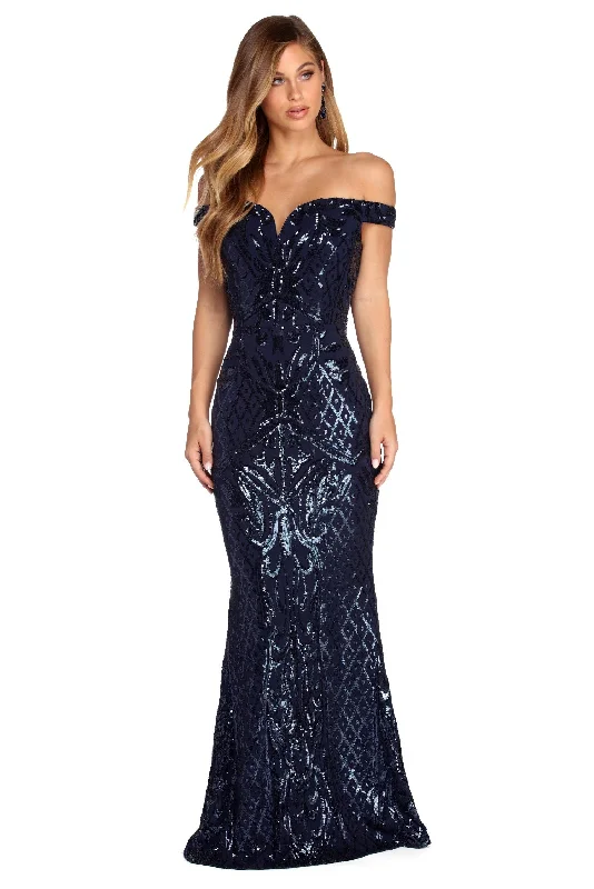 Backless Women Dress for a Sexy and Alluring Look at Evening EventsCara Formal Sweetheart Sequin Dress