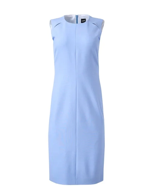 Sheath Women Dress with a Tailored Fit for a Professional LookDetisana Blue Sheath Dress