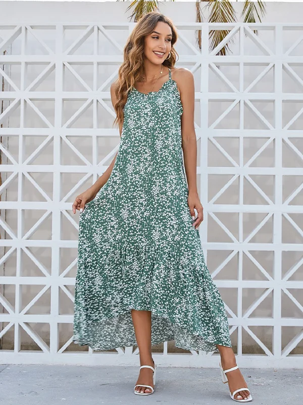 Halter Neck Women Dress to Show Off the Shoulders and NecklineDitsy Floral Scoop Neck Midi Cami Dress