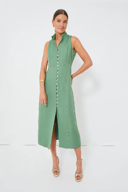 Plus Size Women Dress with a Flattering A - Line Cut for Comfort and StyleGarden Green Leighton Dress