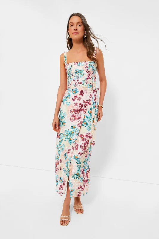 Maxi Women Dress with Floral Print for a Bohemian VibePrado Cinefila Maxi Dress