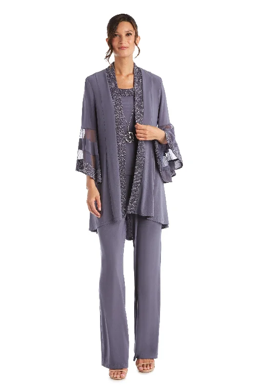 Shift Women Dress with a Simple and Classic Design for Everyday WearR&M Richards 7241 Formal Duster Jacket Pant Set