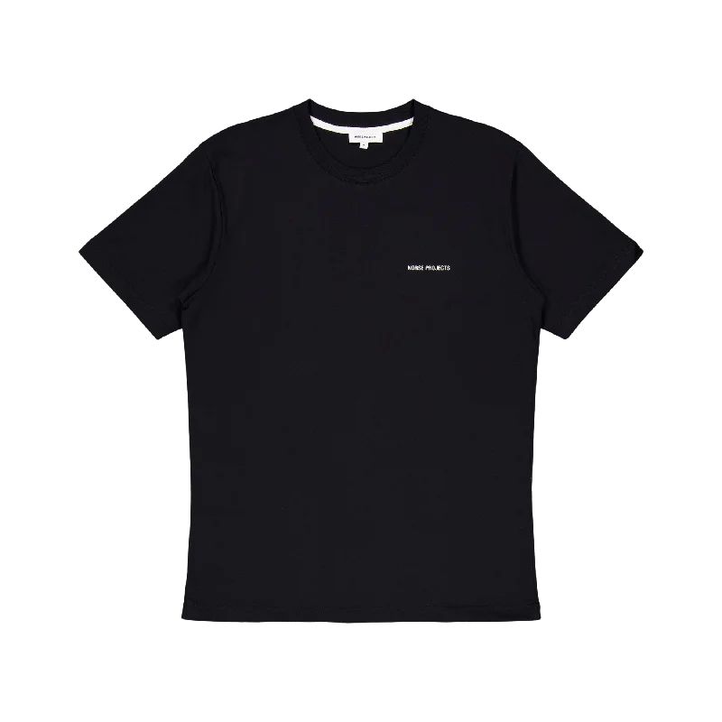 Embroidered Women T Shirt with Intricate DetailsJohannes Standard Logo Black