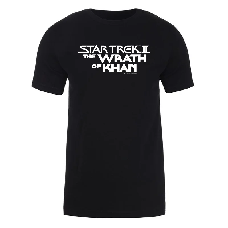 Plus Size Women T Shirt for a Comfortable and Flattering FitStar Trek II: The Wrath of Khan Logo Adult Short Sleeve Shirt