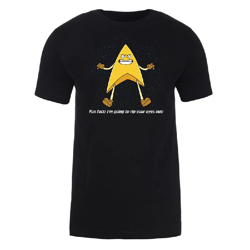 Ringer T Shirt Women with Retro - Inspired StripesStar Trek: Lower Decks Badgey Fun Fact Adult Short Sleeve T-Shirt