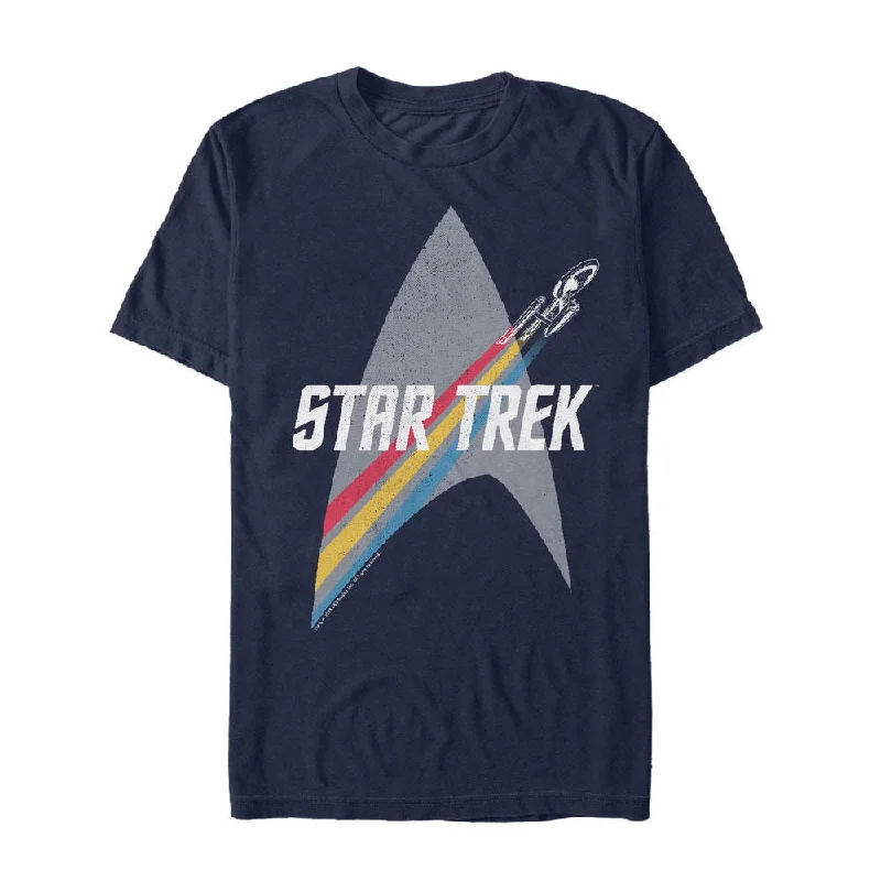 Embroidered Women T Shirt with Intricate DetailsStar Trek: The Original Series Rainbow Delta Graphic T-Shirt