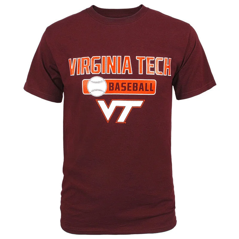 Crop Top Women T Shirt to Pair with High - Waisted BottomsVirginia Tech Baseball T-Shirt by Champion