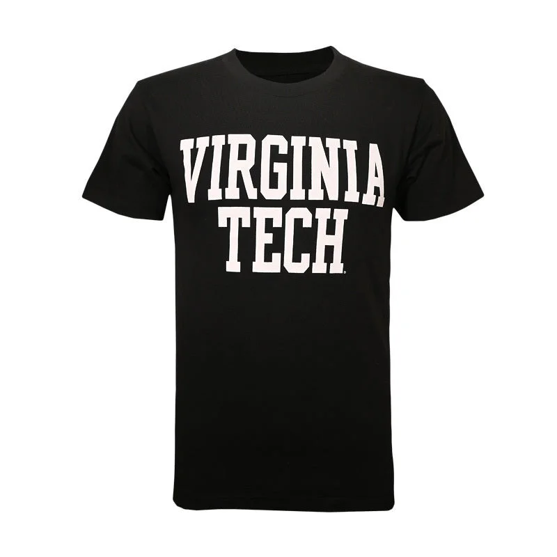 Ringer T Shirt Women with Retro - Inspired StripesVirginia Tech Basic T-Shirt: Black