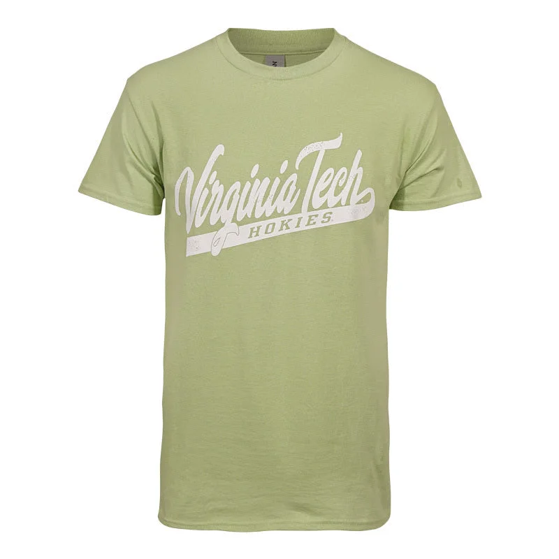 Graphic Print Women T Shirt for a Trendy StatementVirginia Tech Confetti Color T-Shirt: Pistachio