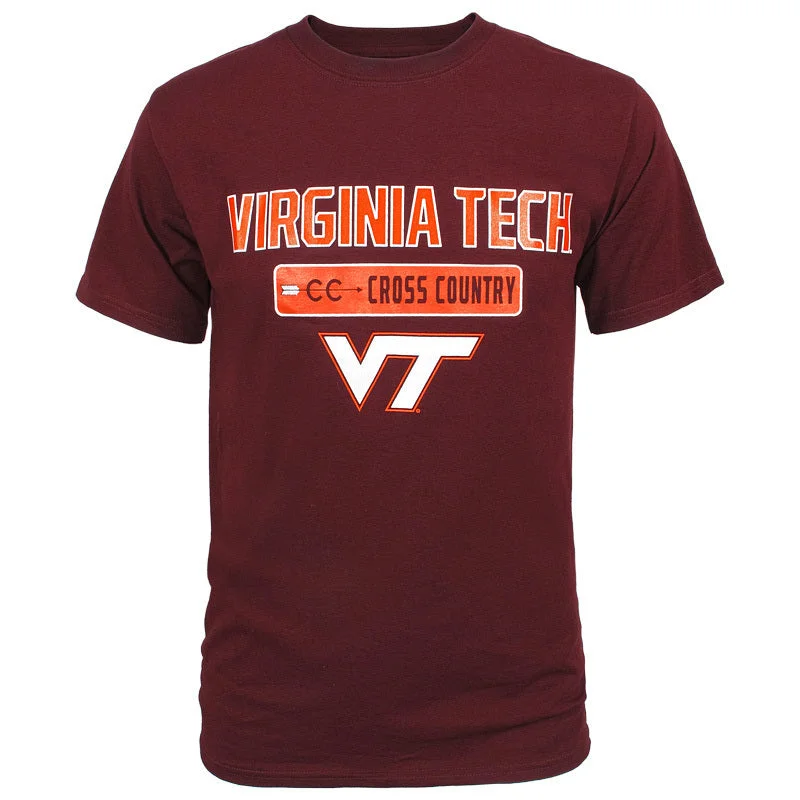 Long Sleeve Women T Shirt for Cooler WeatherVirginia Tech Cross Country T-Shirt by Champion