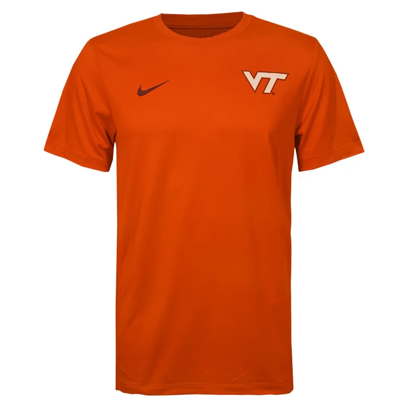 Ringer T Shirt Women with Retro - Inspired StripesVirginia Tech Men's Dri-FIT Legend T-Shirt: Orange by Nike