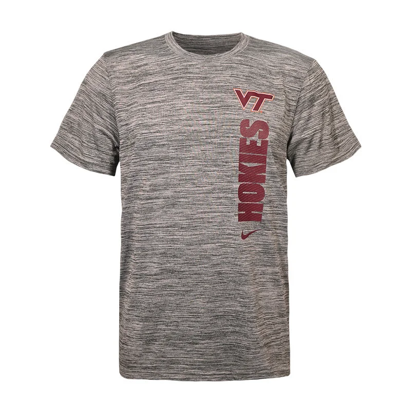 Sheer Women T Shirt for a Stylish and Alluring LookVirginia Tech Men's Team Issue Dri-FIT Velocity T-Shirt: Gray by Nike