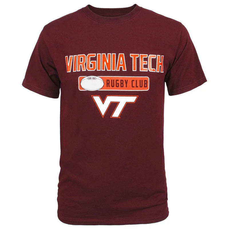 Organic Cotton Women T Shirt for Eco - Conscious WearersVirginia Tech Rugby Club T-Shirt by Champion