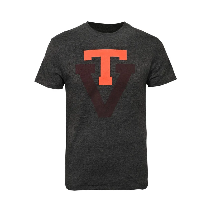 Floral Print Women T Shirt for a Feminine TouchVirginia Tech Triumph Vault Logo T-Shirt: Charcoal by Champion