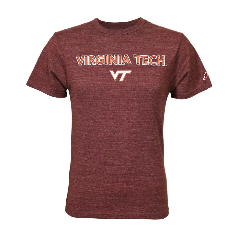 Crew Neck Women T Shirt with a Timeless DesignVirginia Tech Victory Falls T-Shirt: Varsity Maroon