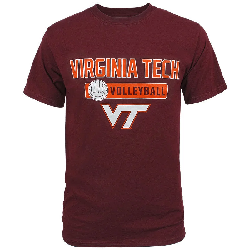 Pocketed Women T Shirt for Added FunctionalityVirginia Tech Volleyball T-Shirt by Champion