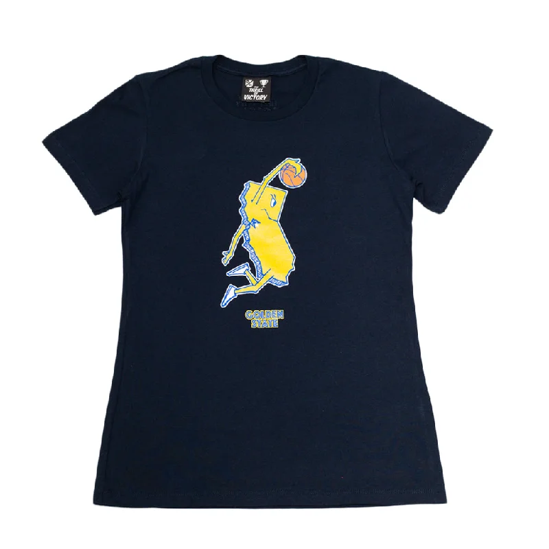 V - Neck Women T Shirt to Enhance the NecklineWomen's Thrill Of Victory Golden State T-Shirt Navy