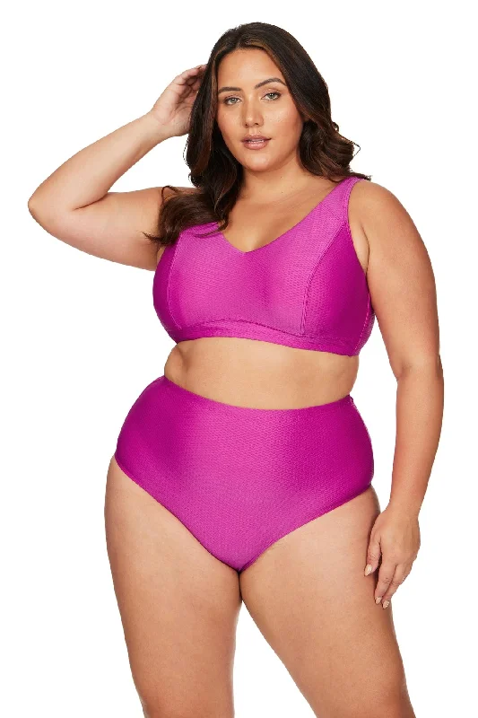 Maternity bikini for expecting mothers to enjoy the beach comfortablySerenade Pink Raphael E / F Cup Underwire Bikini Top - Final Sale