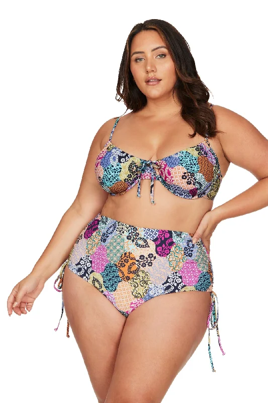 Plus - size bikini with full - coverage options for comfort and confidenceSalmagundi Multi Degas Bikini Top - Final Sale