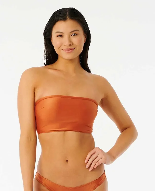 Monokini - style bikini with a unique one - piece - meets - bikini designClassic Surf L/L Bandeau Bikini Top