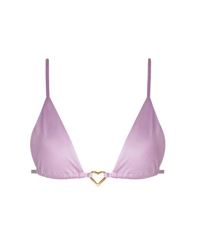 Tie - side bikini bottoms for an adjustable and stylish fitJuliet Lilac Triangle Top