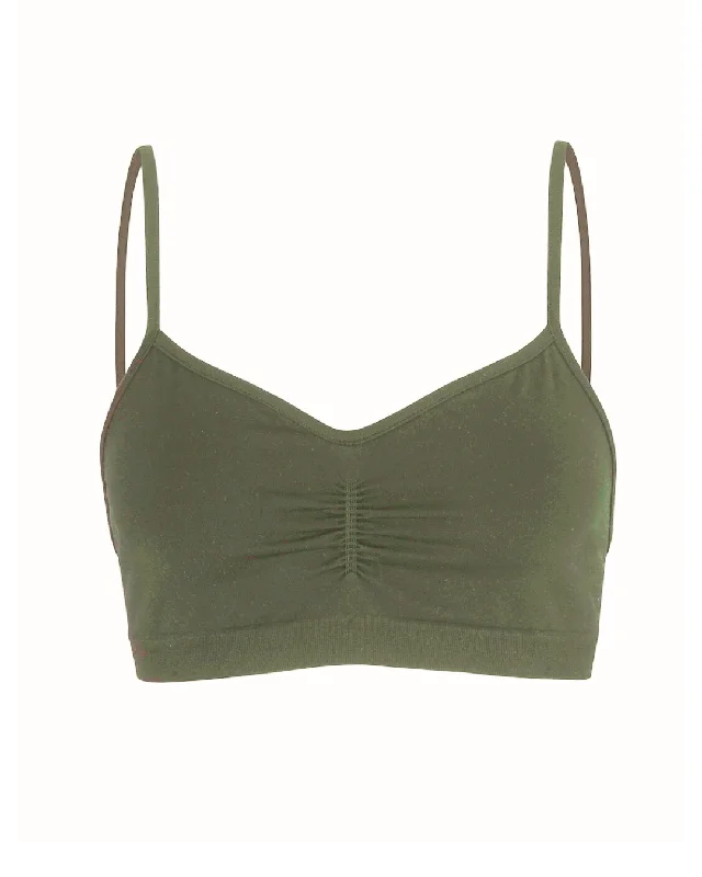 Maternity bikini for expecting mothers to enjoy the beach comfortablyPOISE Bra Top | Olive