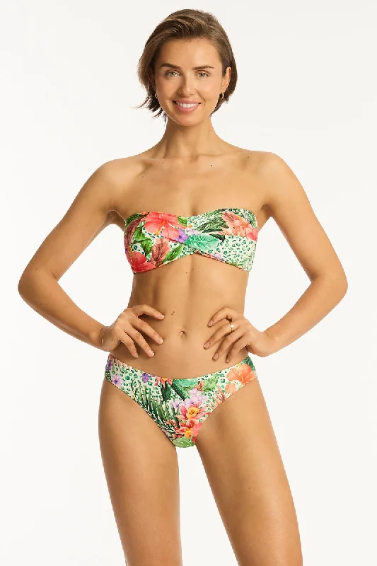 High - waisted bikini for a retro and tummy - flattering lookDolce Twist Bandeau Top